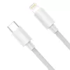 Kit de cables de datos Baseus Simple Wisdom USB-C a Lightning PD 20W (2 uds./set) 1,5m blanco