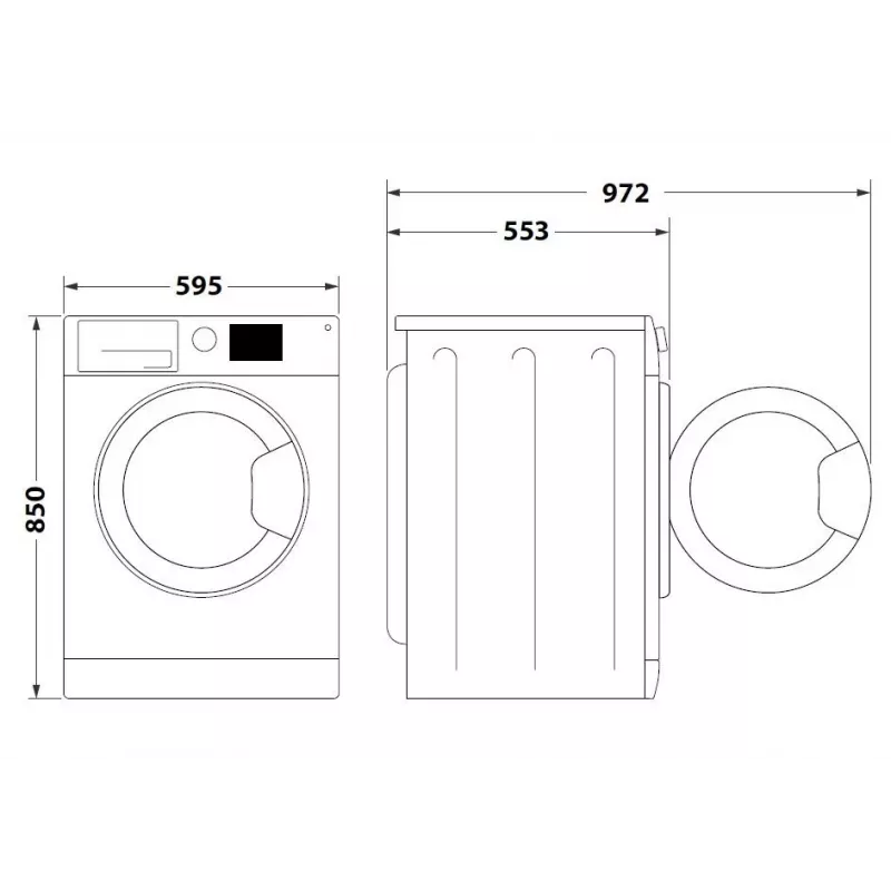 Lavadora INDESIT MTWA71252WPL 7 kg, carga frontal, clase energética E