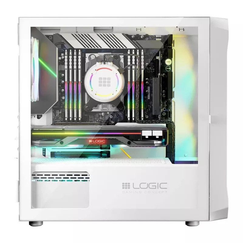 Carcasa Logic PORTOS ARGB MINI USB 3.0 Blanca
