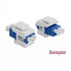 Tapa Keystone DeLOCK 86807 blanca para acoplador de fibra óptica 10 uds.