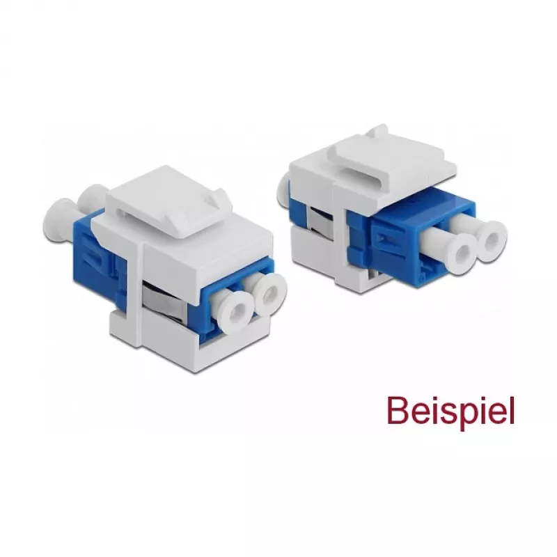 Tapa Keystone DeLOCK 86807 blanca para acoplador de fibra óptica 10 uds.