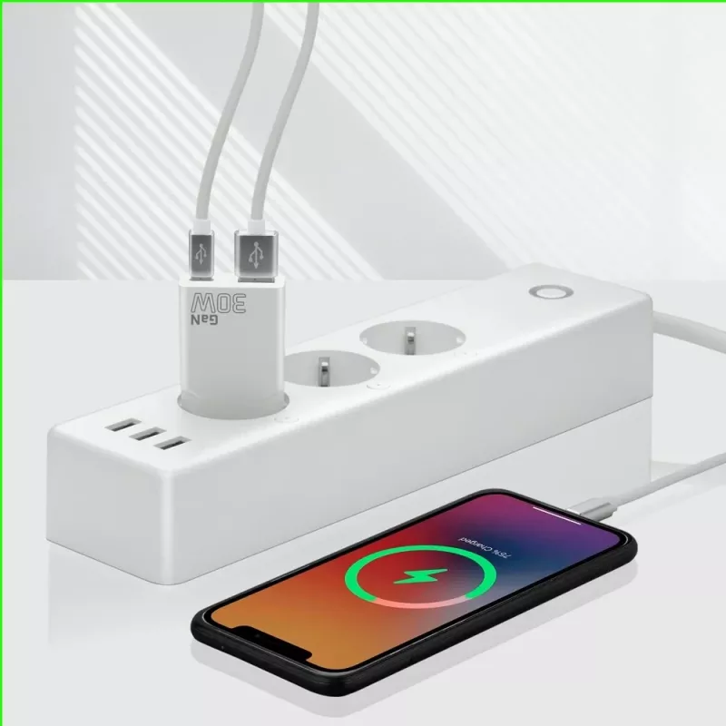 Cargador de pared USB universal everActive SC-380Q Super slim QC 3.0 – Quick Charge 3.0, diseño compacto