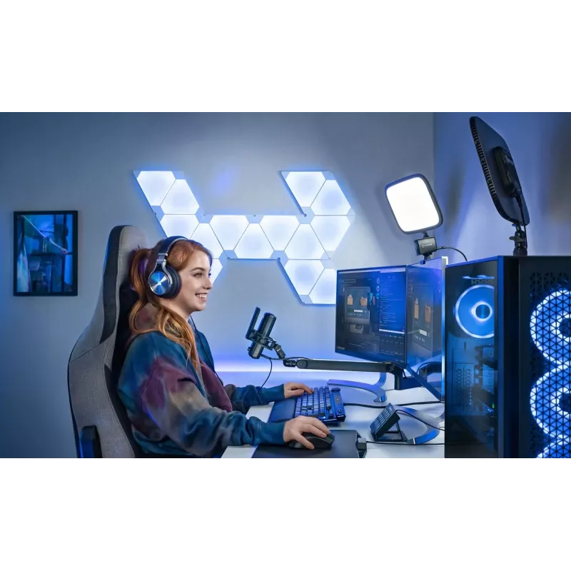 Brazo de micrófono Elgato Wave Mic Arm Low Profile — brazo articulado ajustable de perfil bajo para estudio y streaming