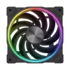 Akasa SOHO AR AK-FN108 ventilador de caja de 120 mm, ARGB, negro