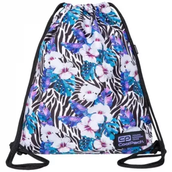 Bolsa para zapatos CoolPack Solo Flower Zebra