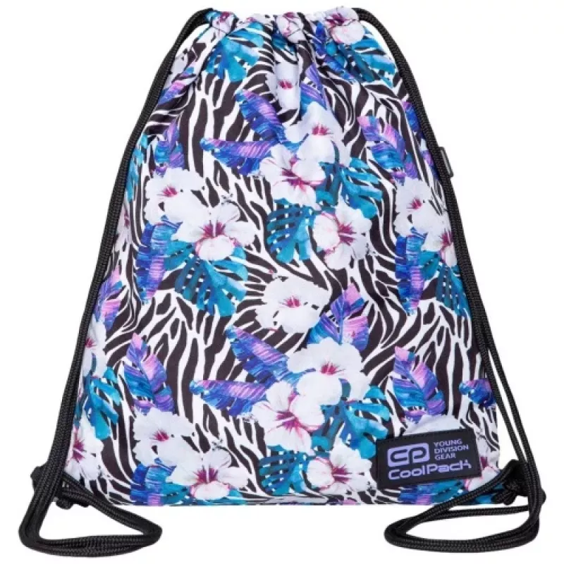 Bolsa para zapatos CoolPack Solo Flower Zebra