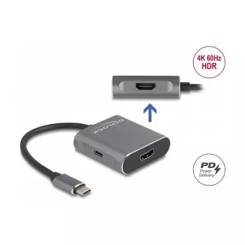 Splitter USB Type-C DeLOCK DP Alt Mode a 2 x HDMI MST 3840x2160