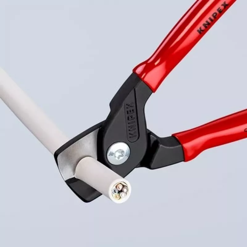 Tijera de cables Knipex 95 11 160 — 160 mm capacidad de corte, mangos ergonómicos