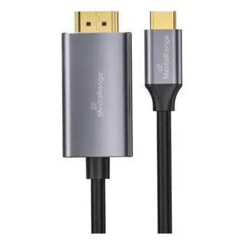 Cable adaptador de vídeo USB-C a HDMI MediaRange MRCS217 1,8 m, USB-C (DisplayPort Alt Mode) a salida HDMI