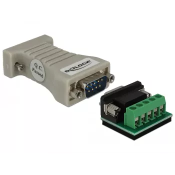 DeLOCK 62920 Convertidor serie de RS-232 DB9 hembra a RS-422/485 DB9 macho, ESD 15 kV