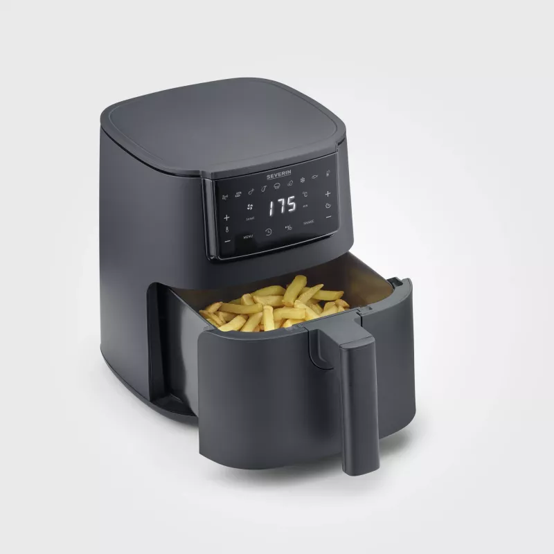 Freidora de aire SEVERIN FR 2461 — capacidad 4 L, negra