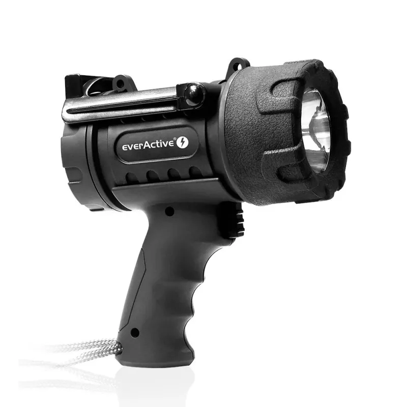 everActive SL-500R Hammer Foco LED recargable, 500 lm, IP67, USB-C, Negro