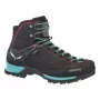 Salewa MTN Trainer Mid GTX mujer adulto negro azul piel ante Vibram WTC