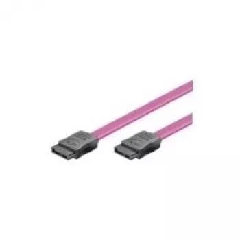 Wentronic Goobay cable S-ATA para HDD 1,5 Gbit/s / 3 Gbit/s, rojo, 0,5 m - S-ATA L-Type > L-Type (50915)