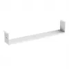 Organizador de cables compacto Maclean bajo el escritorio, carga máx. 5 kg, blanco, MC-107 W