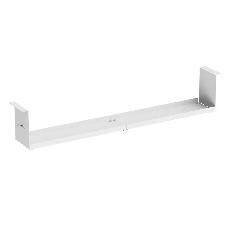 Organizador de cables compacto Maclean bajo el escritorio, carga máx. 5 kg, blanco, MC-107 W