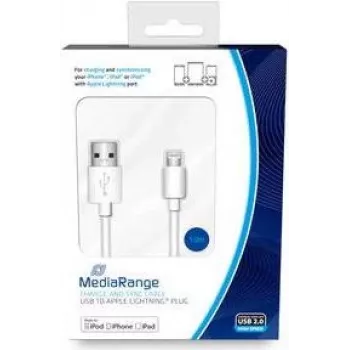 Cable Lightning MediaRange MRCS178 1m blanco