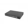 Lanberg RSFE-16P-2C-150 switch PoE+ no gestionable, 16x 10/100 PoE+, 2x combo Gigabit, 150 W, rack 1U