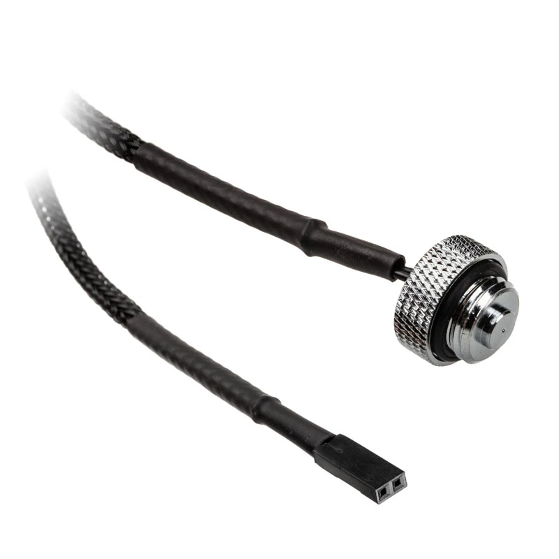 Sensor de temperatura XSPC 2x G1/4 IG — cromado, 2x G1/4 rosca hembra