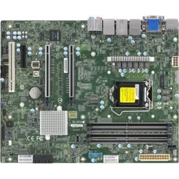 Super Micro SUPERMICRO X12SCA-F - Placa base - ATX - zócalo LGA1200 - chipset W480 - USB-C Gen2, USB 3,2 Gen 1, USB 3,2 Gen 2 - Gigabit-LAN, 2,5-Gigabit-LAN - Gráfica integrada - H