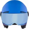 Casco ALPINA ZUPO VISOR QLite — casco de esquí para niños, carcasa rígida, 54–58 cm, visor integrado, Run System Ergo Snow