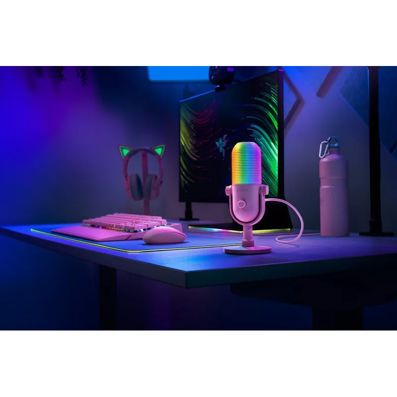Micrófono para PC Razer Seiren V3 Chroma rosa