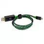 Cable USB RealPower A/Micro-USB B 0,75 m