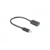 Adaptador LANBERG AD-UC-UA-04 USB Type-C conector macho - USB Type-A conector hembra 15cm negro