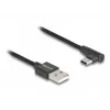 Cable USB 2.0 DeLOCK Type-A macho a USB Type-C macho acodado 0,5 m negro
