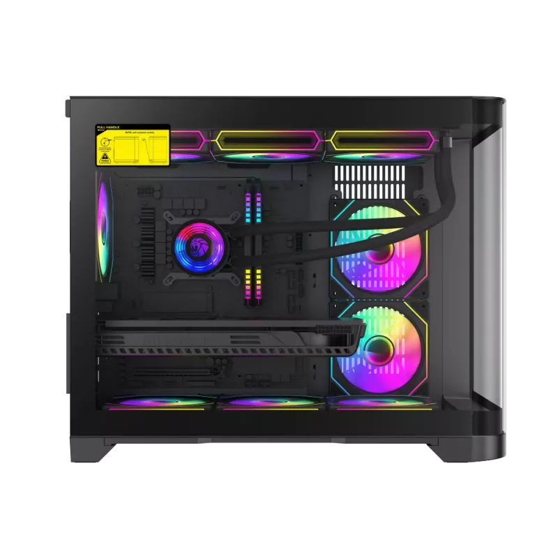 Caja Gamemax | HYPE-M BK | negra | Micro | fuente de alimentación no incluida