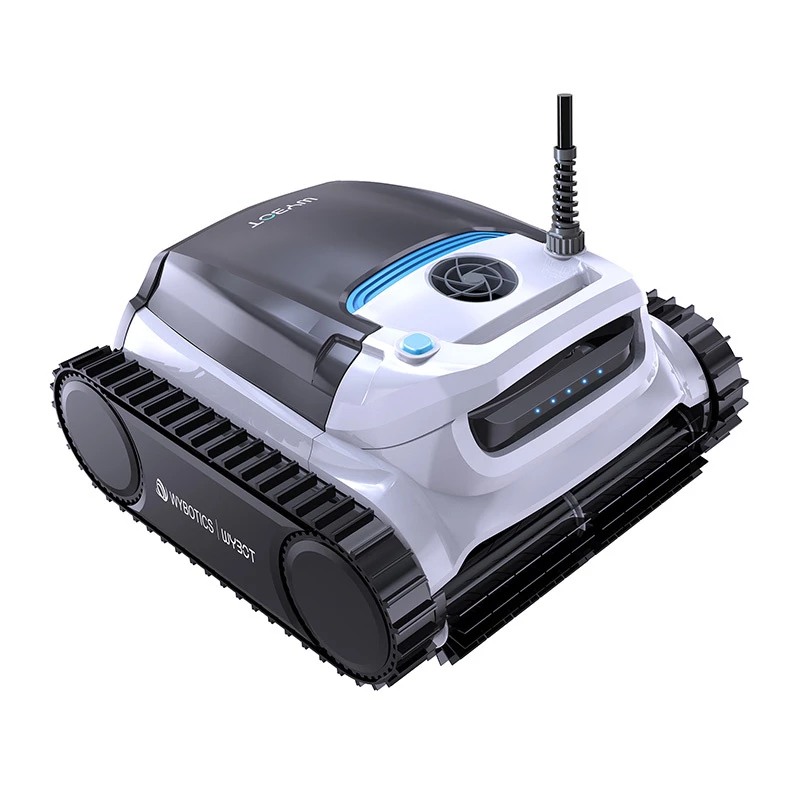 Robot limpiafondos con cable Wybot M1C con potencia de succión eficiente y navegación sencilla