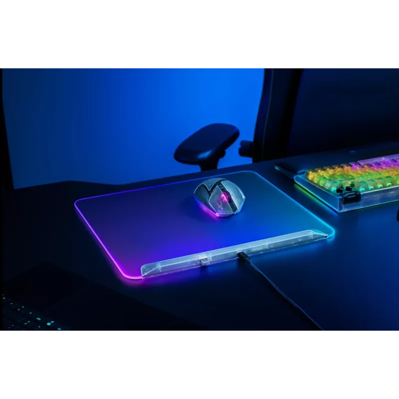 Alfombrilla gaming Razer Firefly V2 Pro White – retroiluminación RGB, alimentación USB, base antideslizante