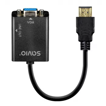 Adaptador HDMI-VGA con audio AK-76 Savio SAVAK-76