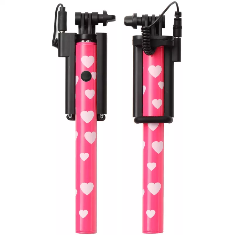 Ultron Selfie Hot Shot rosa – Selfie Stick de 15 – 45 cm con disparador de cámara en el mango – Para smartphones como Samsung Galaxy, iPhone y otros (173951)
