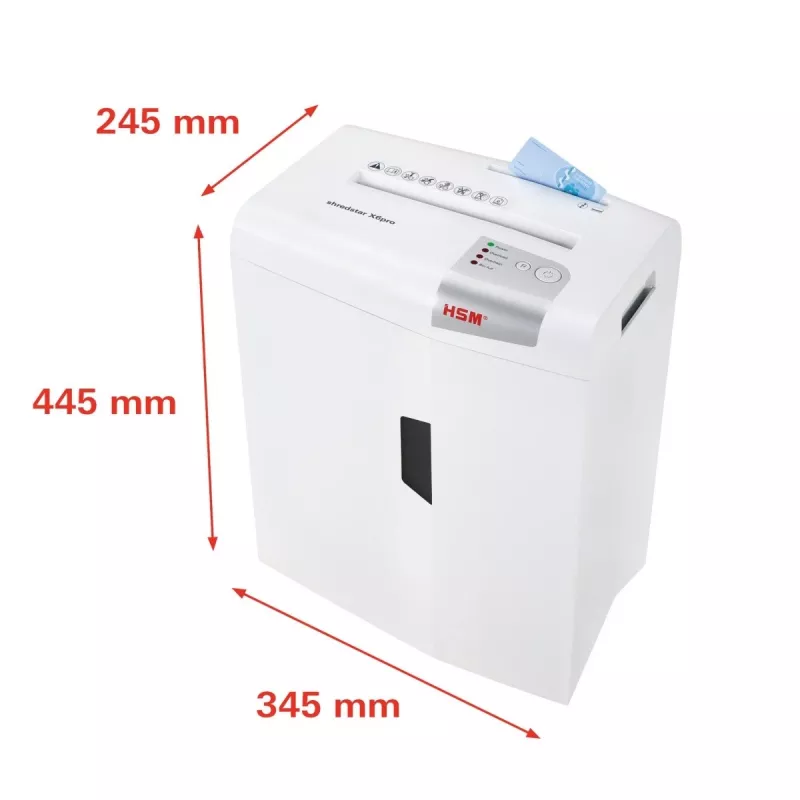 HSM shredstar X6pro destructora de documentos, 2 x 15 mm + mecanismo de corte de CD independiente