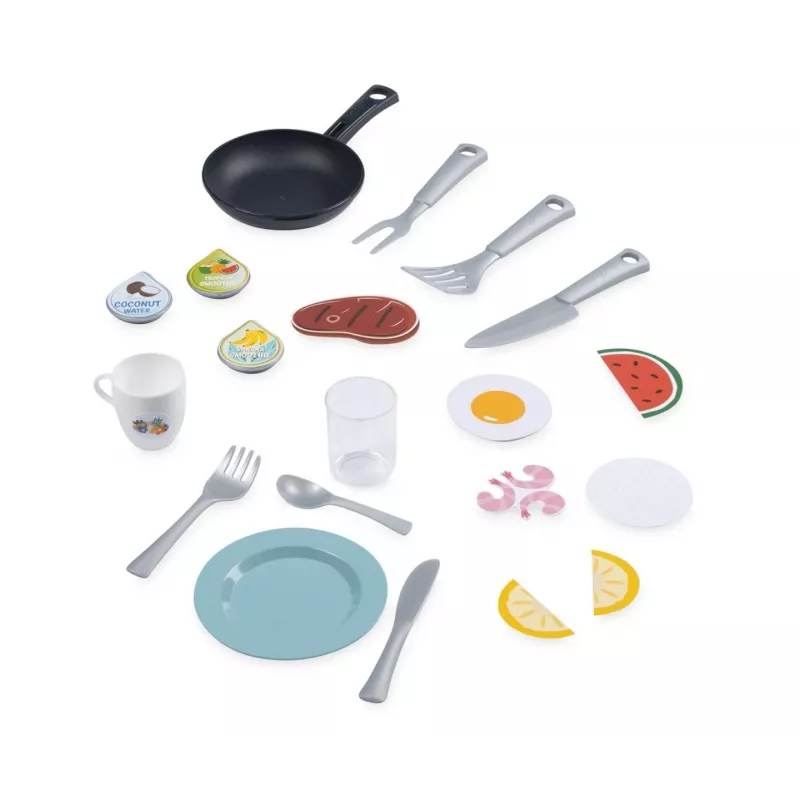 Cocina de juguete SMOBY Stitch Kitchen 7600311909 con accesorios – Set de cocina de juego de rol para niños