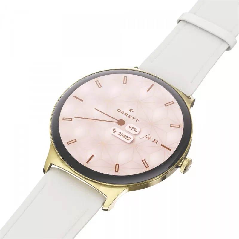 Smartwatch Garett Verona 2 Gold Mesh con Bluetooth y medidor de frecuencia cardíaca