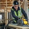 Sierra circular de mano DEWALT DCS520T2 54V 2x XR FLEXVOLT 6Ah TSTAK negra, amarilla