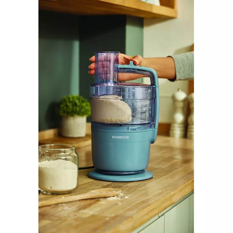 Robot de cocina Kenwood FDP23.140GY MultiPro Go — picadora compacta portátil, gris
