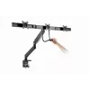 Soporte de escritorio para monitor GEMBIRD MA-DA3-03, 3 brazos, resorte de gas, VESA 75–100x100, soporta 3 pantallas de hasta 27 inch , máx. 18 kg, negro