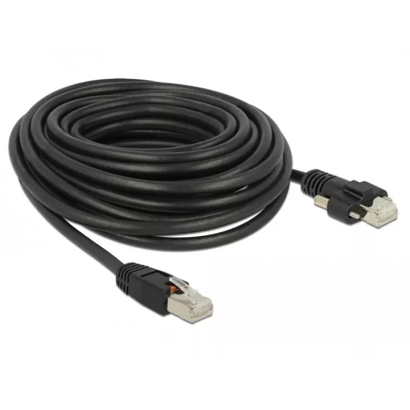 Cable de red DeLOCK 85672 RJ-45 Cat6 10 m negro