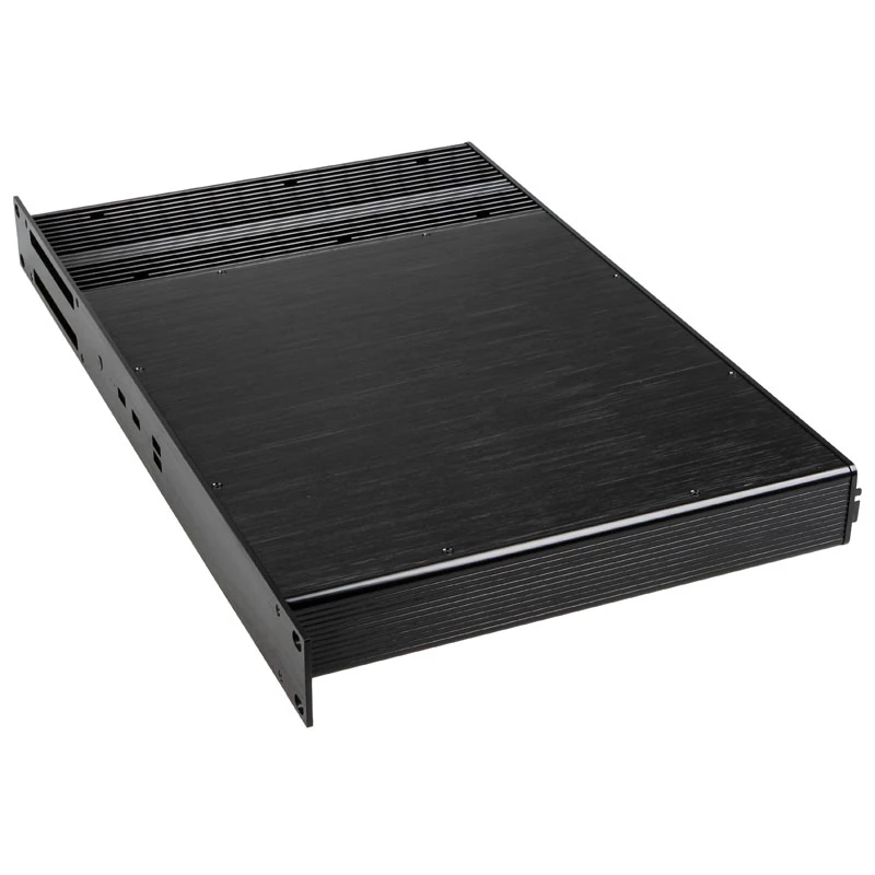 Akasa Galileo TU3 Caja Thin Mini-ITX 1U para rack, sin ventilador, OEM, Negro