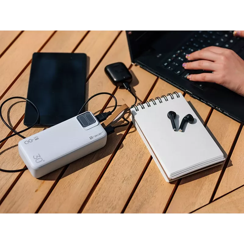 Tracer Blaze 30000 mAh 65 W, blanco