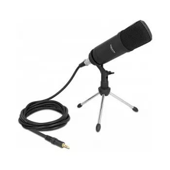 Micrófono para PC DeLOCK micrófono profesional para podcasting en ordenador