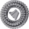 Organizador de cables Brennenstuhl tubo espiral L= 2,5 m, Ø= 20 mm, gris