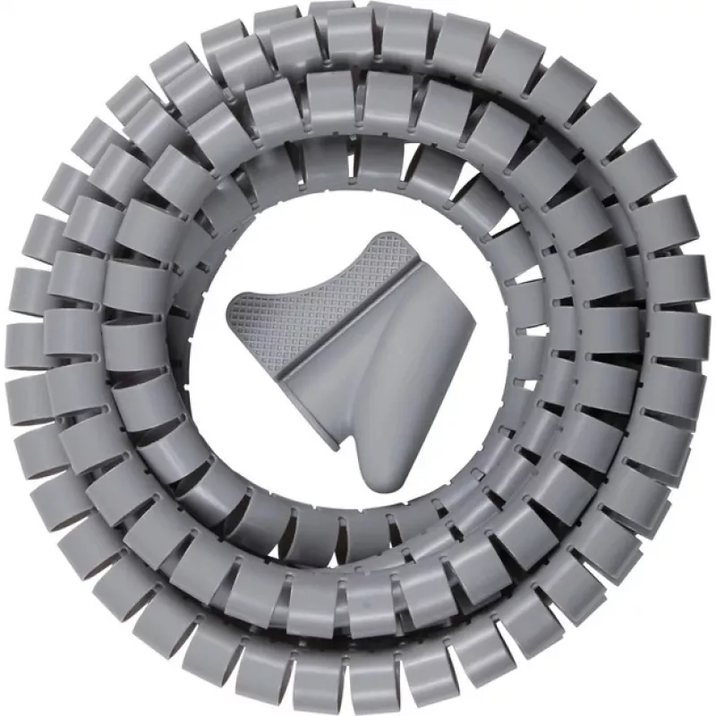 Organizador de cables Brennenstuhl tubo espiral L= 2,5 m, Ø= 20 mm, gris