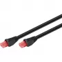 Goobay cable de parcheo CAT 6 para exterior, U/UTP, negro, 75 m - material de cobre, funda exterior de PE (55439)