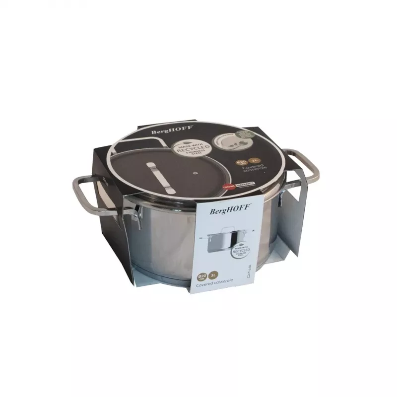 Olla para sopa BergHOFF 1315079, acero inoxidable, capacidad 3 L, diámetro 20 cm