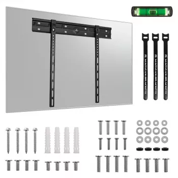 Soporte de pared para TV MACLEAN MC-123 extraplano, VESA 400x400 mm, para televisores planos de hasta 80 kg