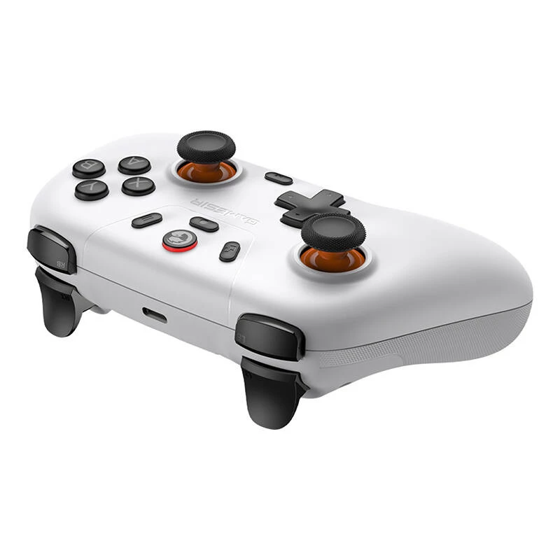 Mando gaming inalámbrico GameSir T4n Lite blanco compatible con Bluetooth, inalámbrico, recargable